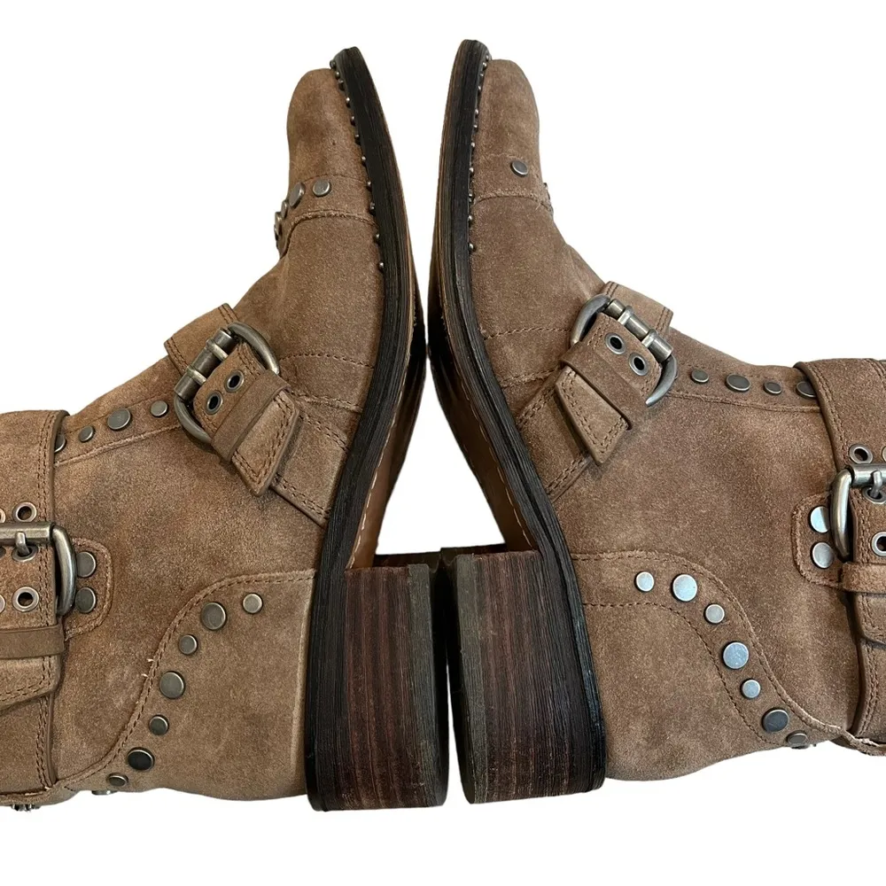 Sam Edelman Drea Studded Suede Booties  Sz 8 - Image 11