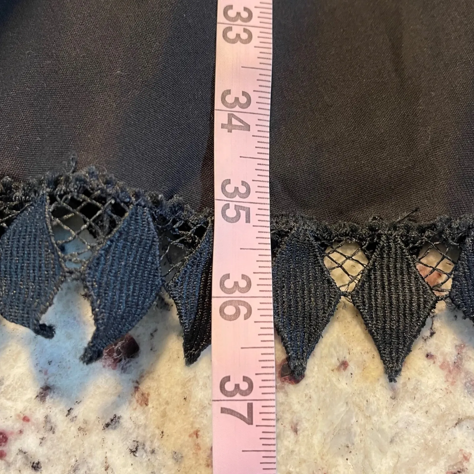 Peixoto Ora Black Lace Trimmed Cotton Mini Dress Size L Size L - Image 11