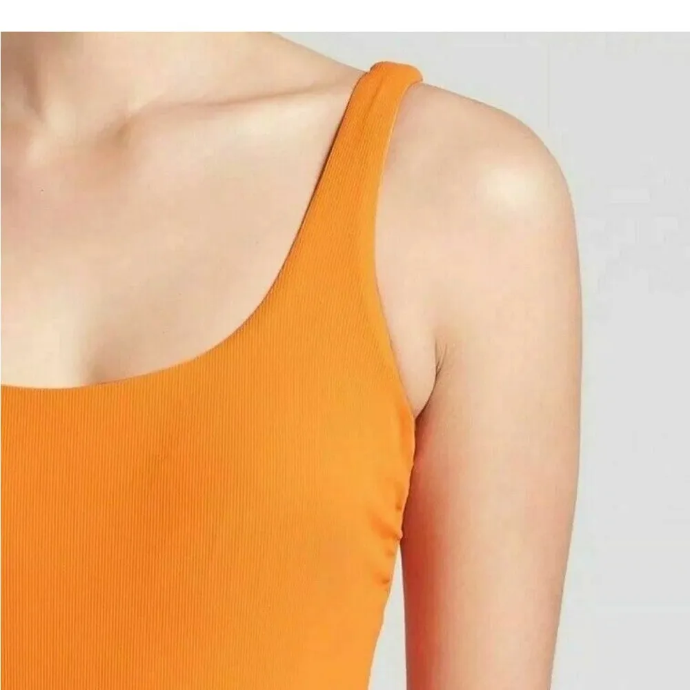 Athleta  Cloudbreak Rib Scoop One Piece, Monarch orange S - Image 5