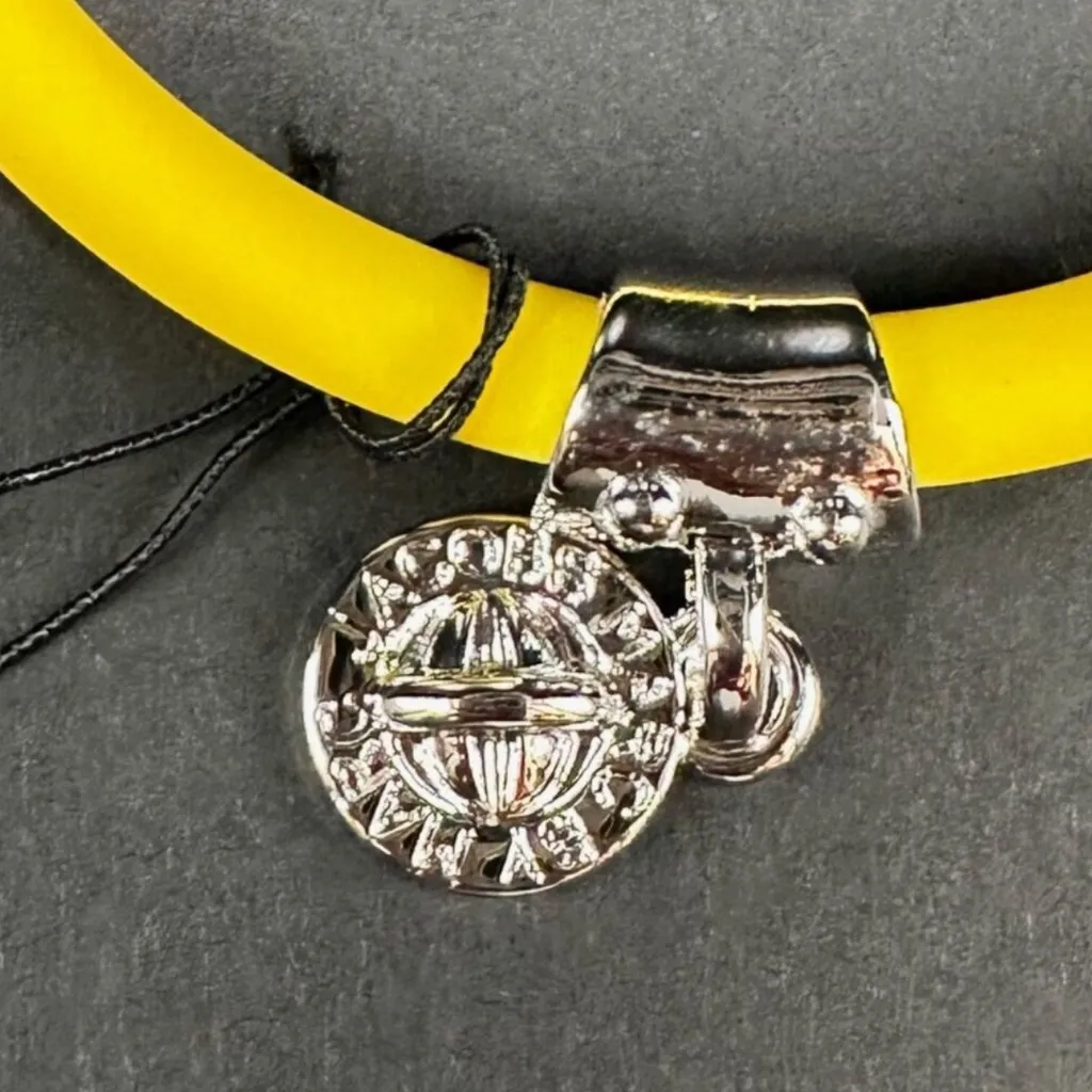 Marc by Marc Jacobs Yellow Electric Bracelet with Silver Charm - Image 2