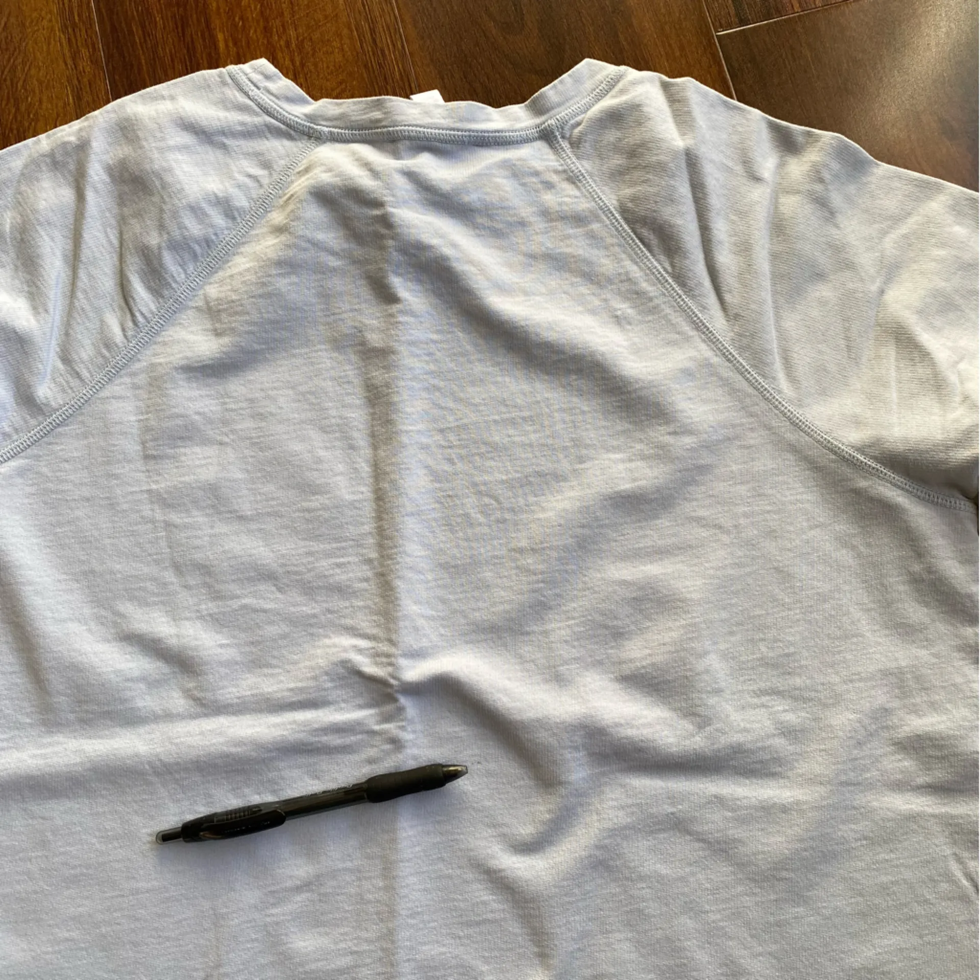 Lounge The White Company Boxy 100% Cotton Long Sleeve Shirt Blue Size L - Image 9