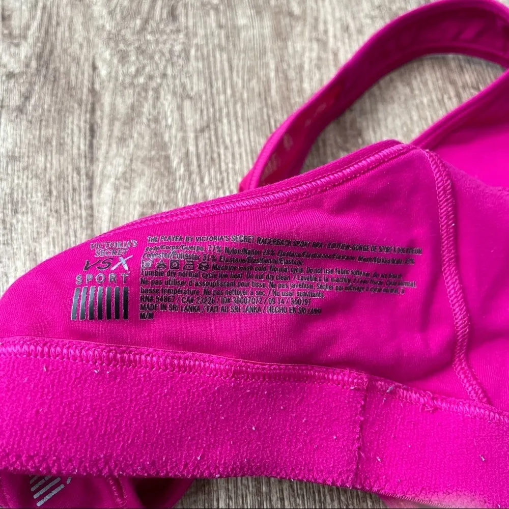 Victoria's Secret VSX The Player Sports Bra Hot Pink Size Medium - Image 3