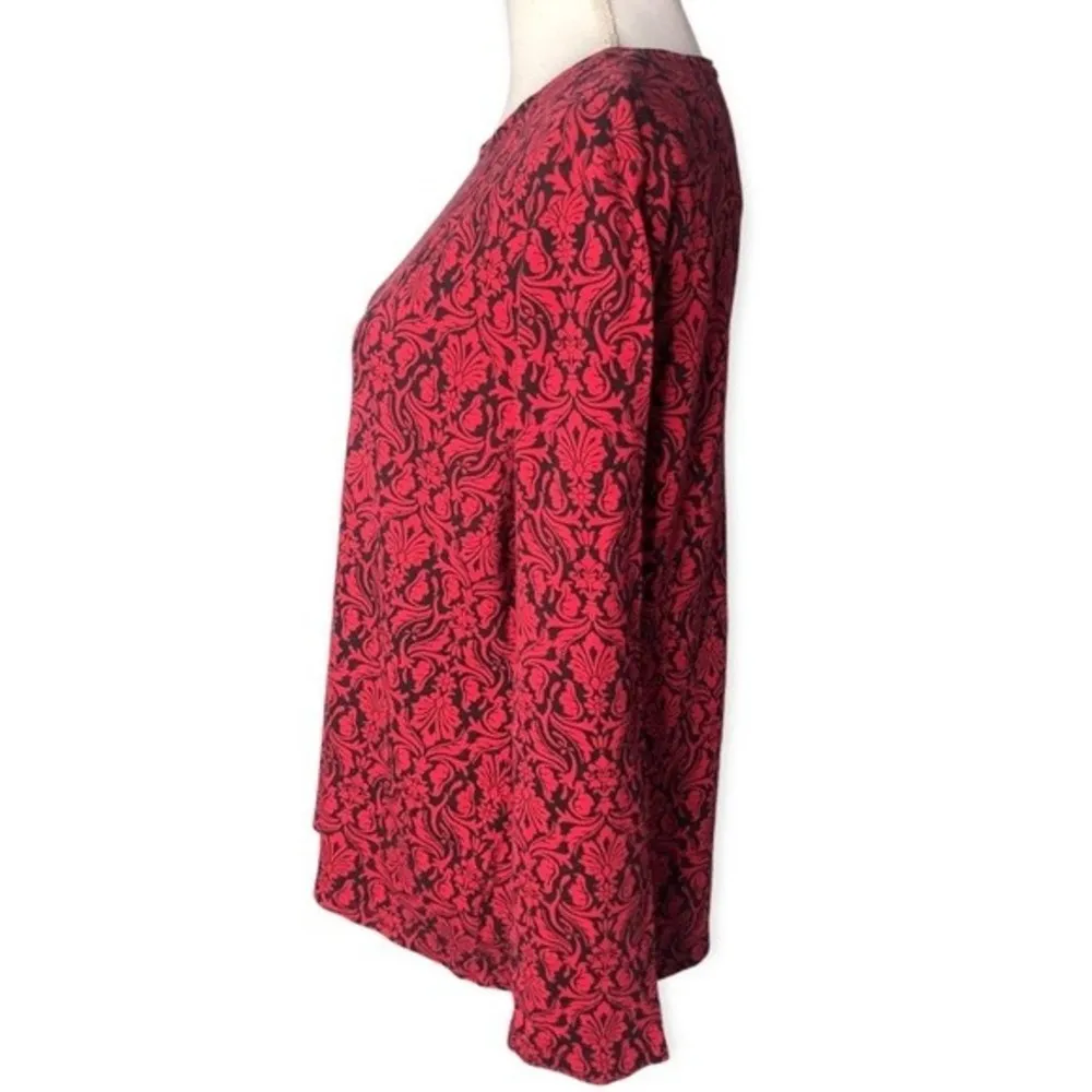 Charter Club Luxury Pima Cotton Paisley Print Long Sleeve T-shirt - Image 67