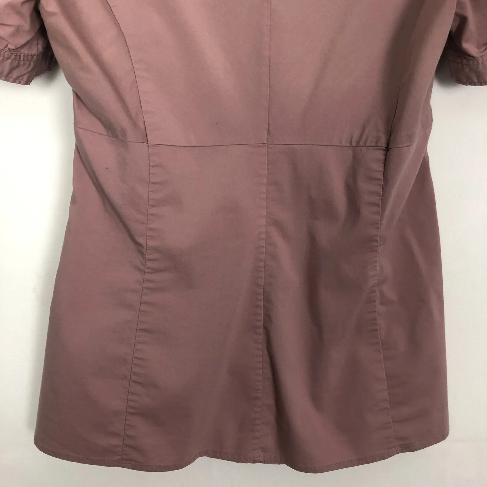 New York & Company Womens Top 4 Twisted Front Business Career Office Siren Chic Pink - Image 9