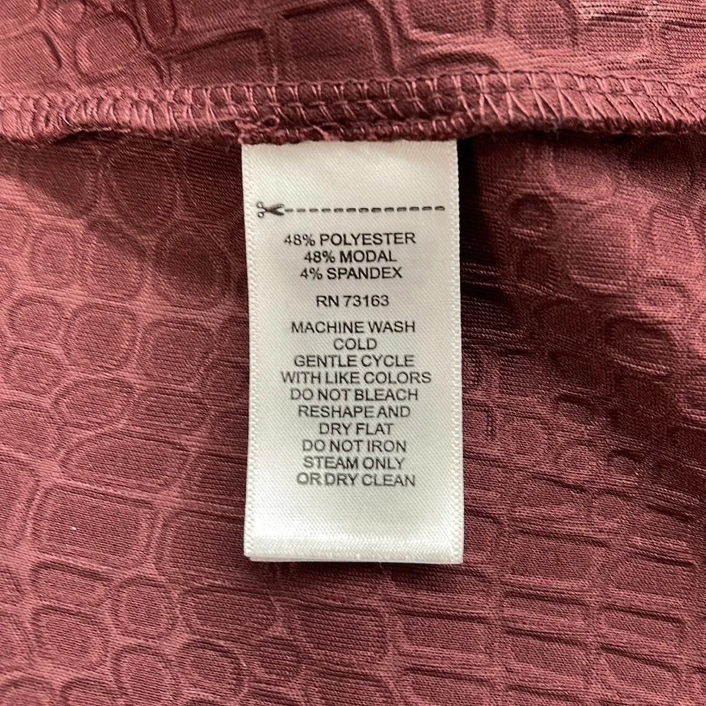 Cable & Gauge NWT Sweet Chocolate Wine Long Sleeve Casual Dress Size Large - Image 10