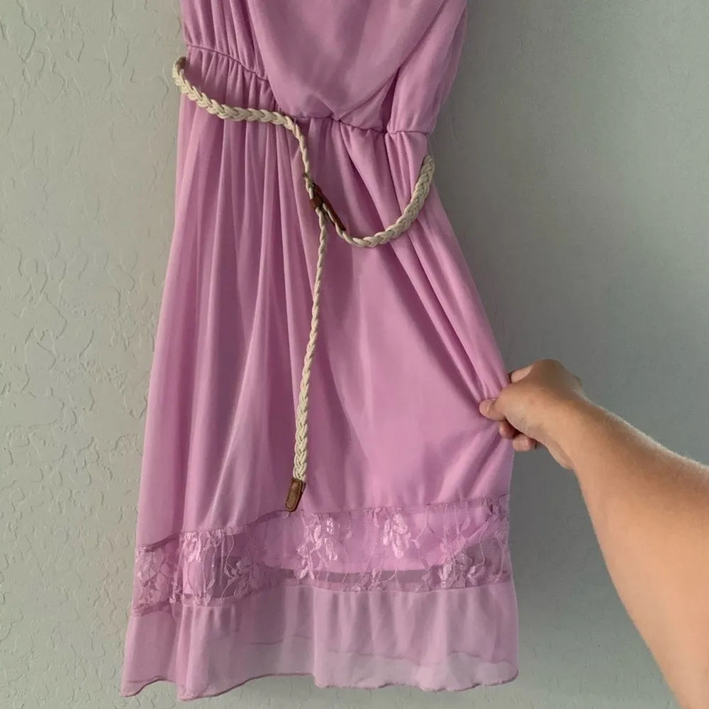 Charlotte Russe Dress One Shoulder Light Purple Asymmetrical S - Image 75