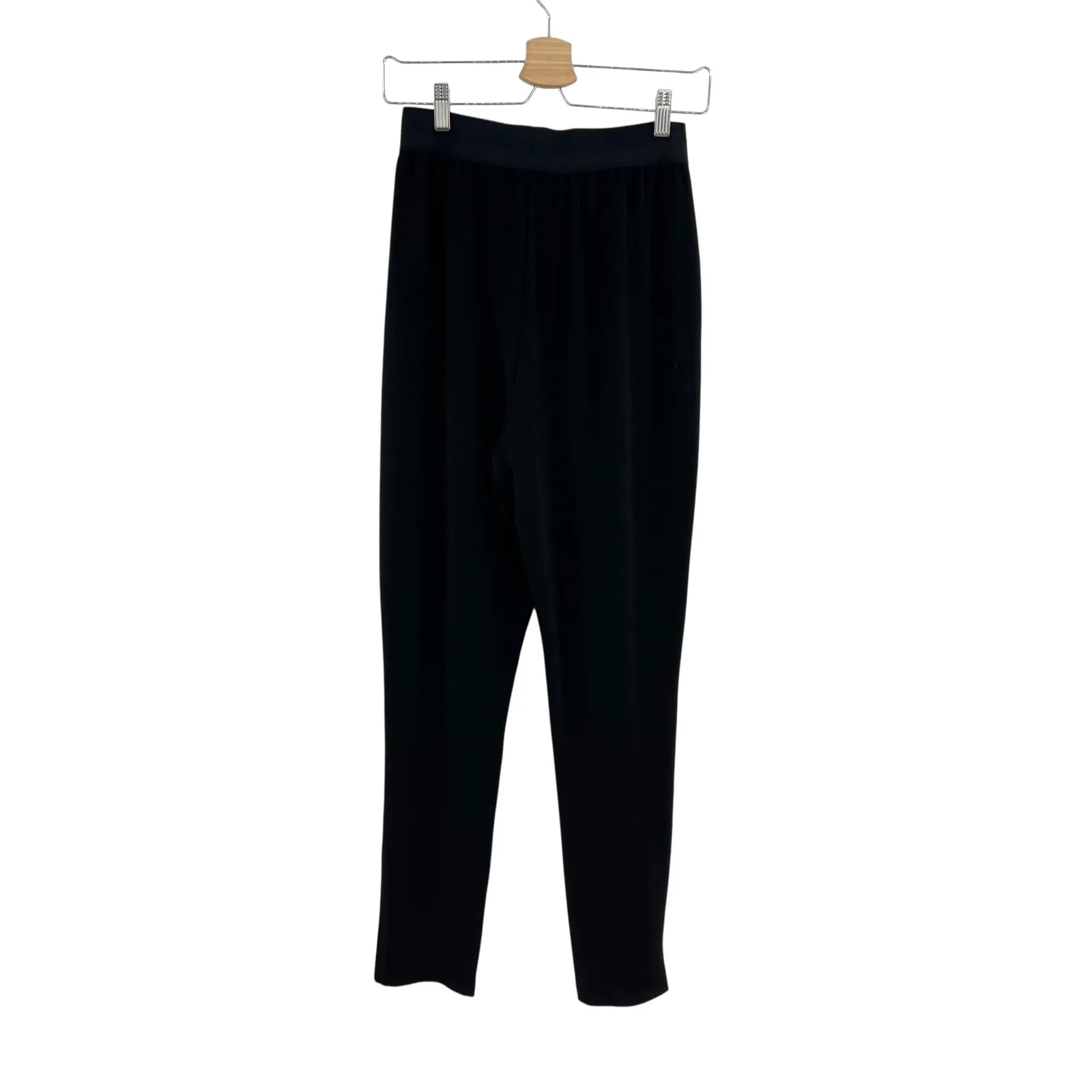 Cinq a Sept Shana Jersey Pants Drapey Front Stretch Black Size Small‎ - Image 8