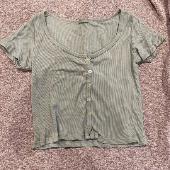 Brandy Melville John Galt Blue Top - Image 2