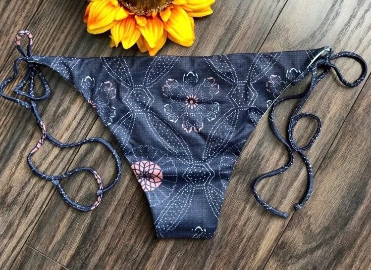 TAVIK JAX YOKOTA FLORAL Side Tie Bikini Bottoms LARGE - Image 5