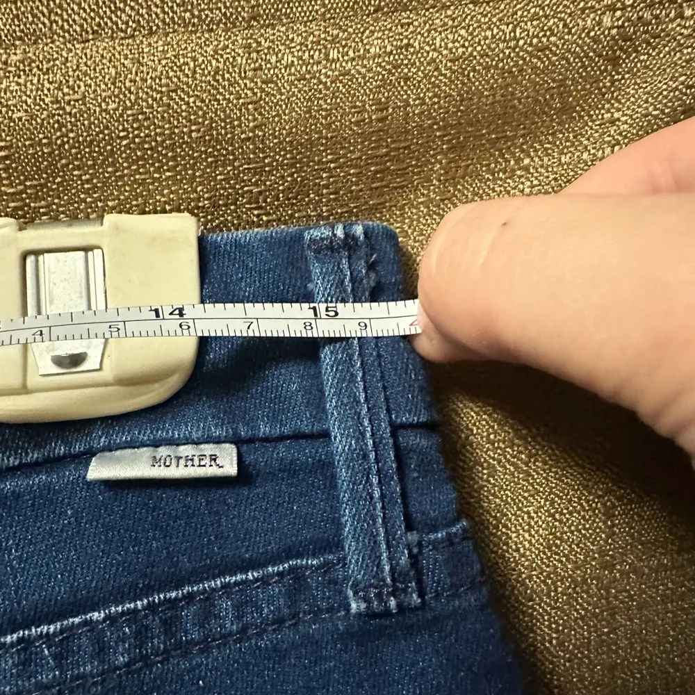 MOTHER Woman’s Jeans The Looker Crop Bright Eyes Blue Size 29 - Image 7