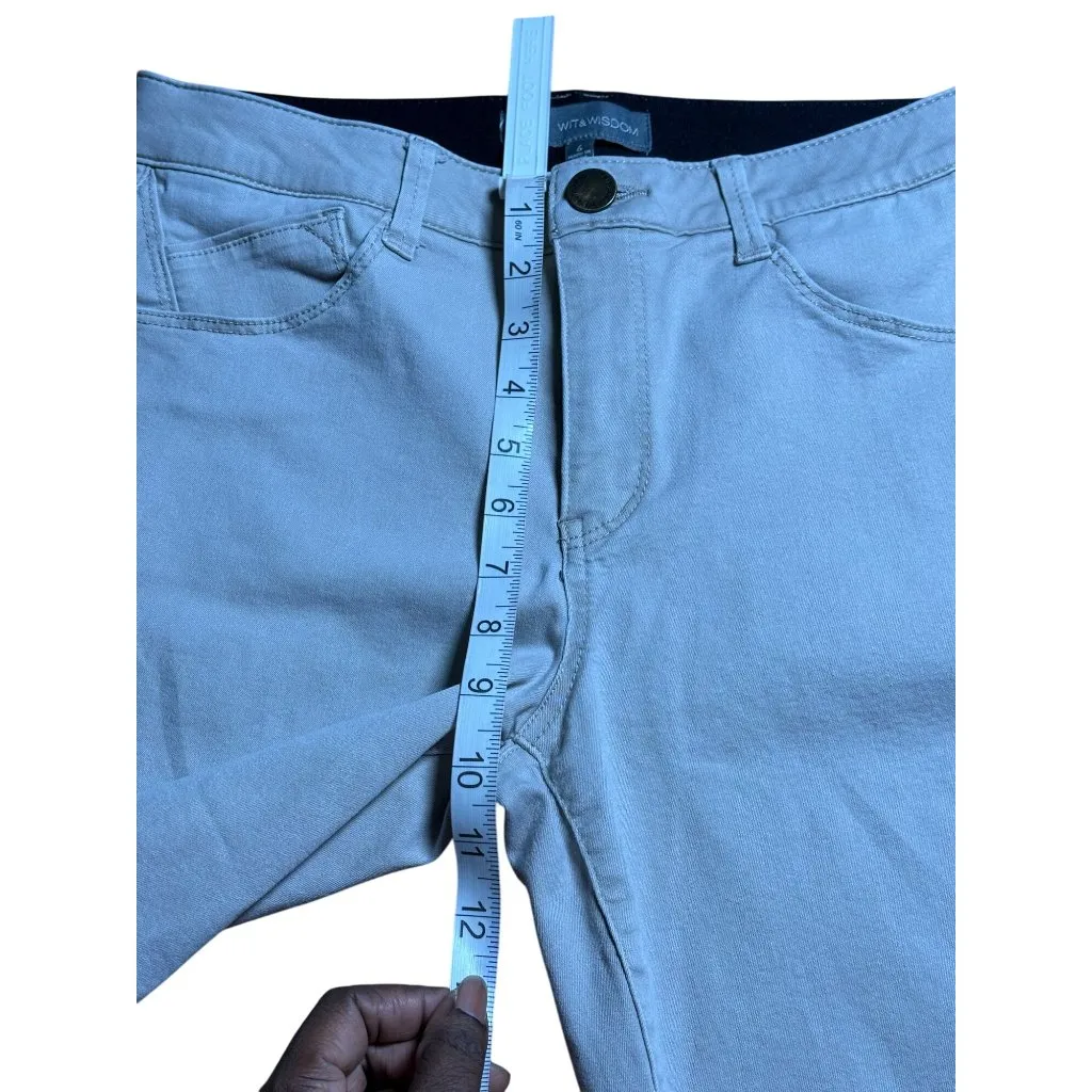 Wit & Wisdom Grey Casual Pants Womens Size 6 Mid - Image 5
