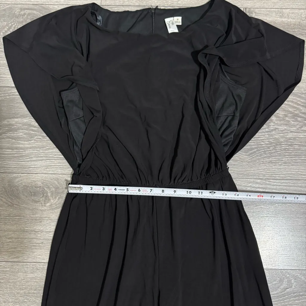 Emma & Michele Women Classic Black Dolman Sleeve Relaxed Fit Jumpsuit Size M - Image 8