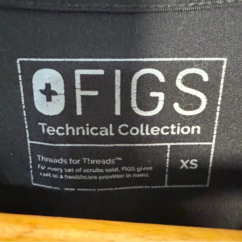 Figs Casma Top and Livingston High Waist Pants Set Black |  XS - Image 2