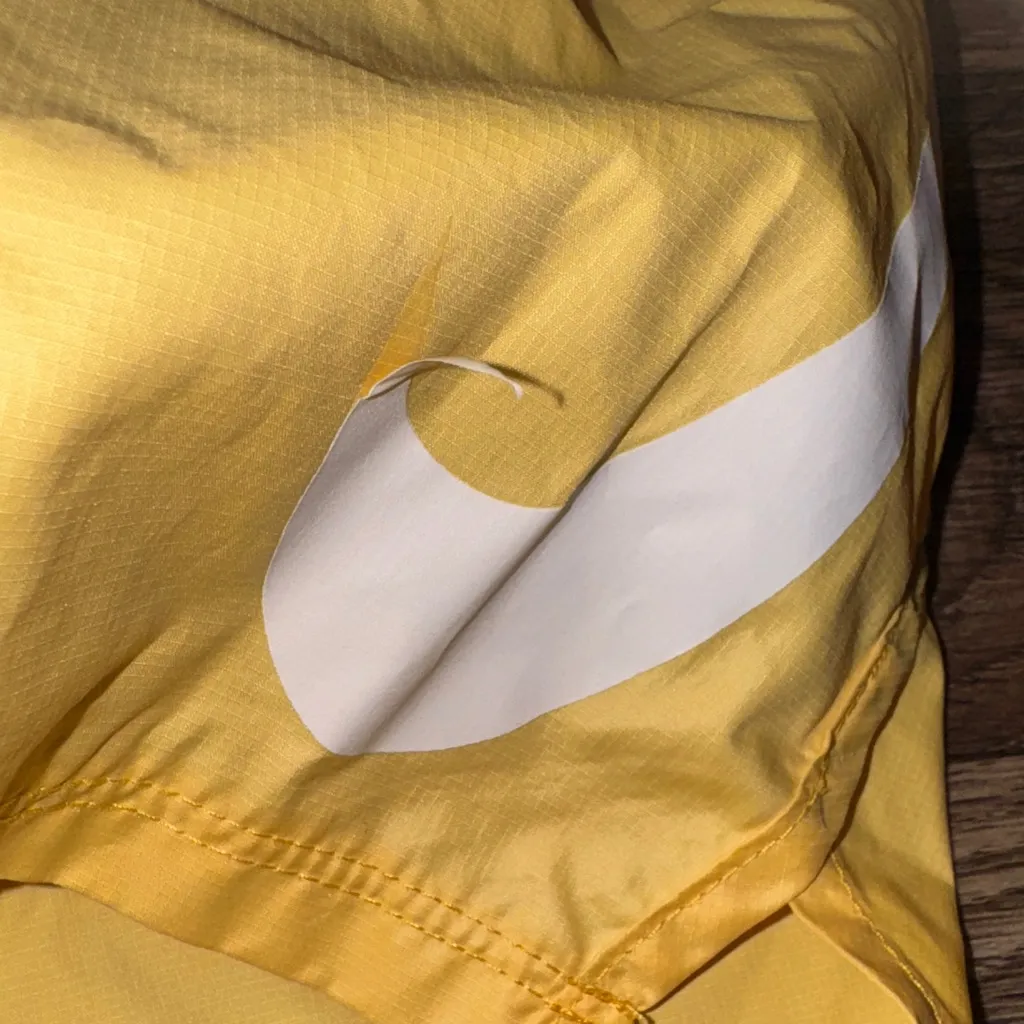 Nike Women's Bright Yellow Athletic Shorts - Image 4