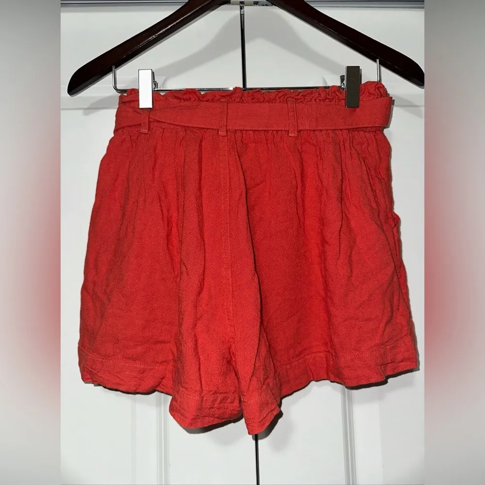 American Eagle Stetch Tie Belt Shorts S - Image 4