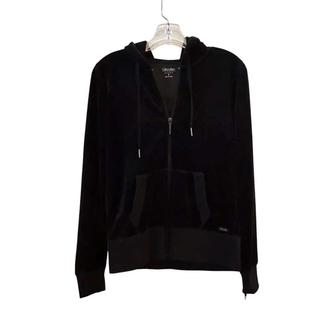 Calvin Klein Women's Black Full Zip Jacket Size S Casual Hooded - Image 13