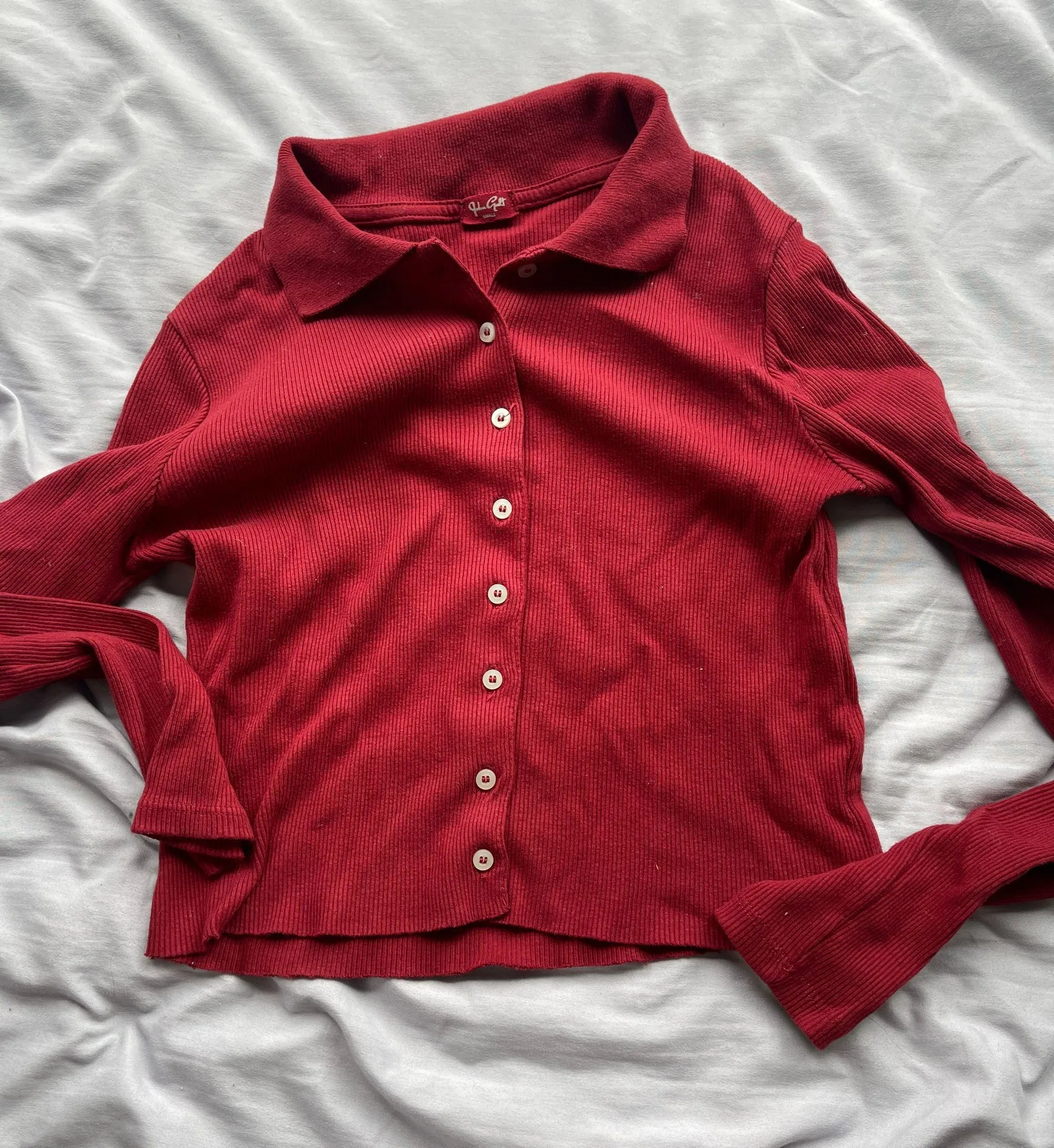 Brandy Melville Red Caroline Top - Image 2