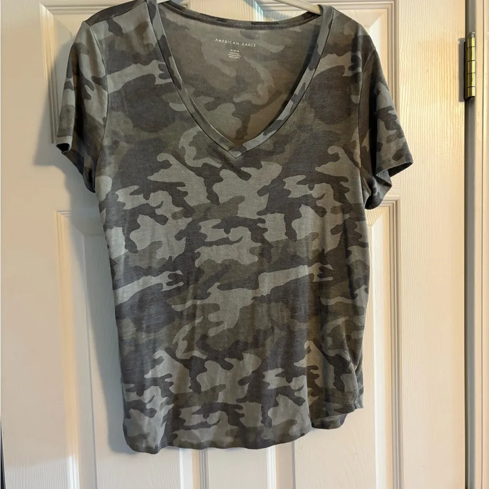 V Neck Camo Tee - Image 3