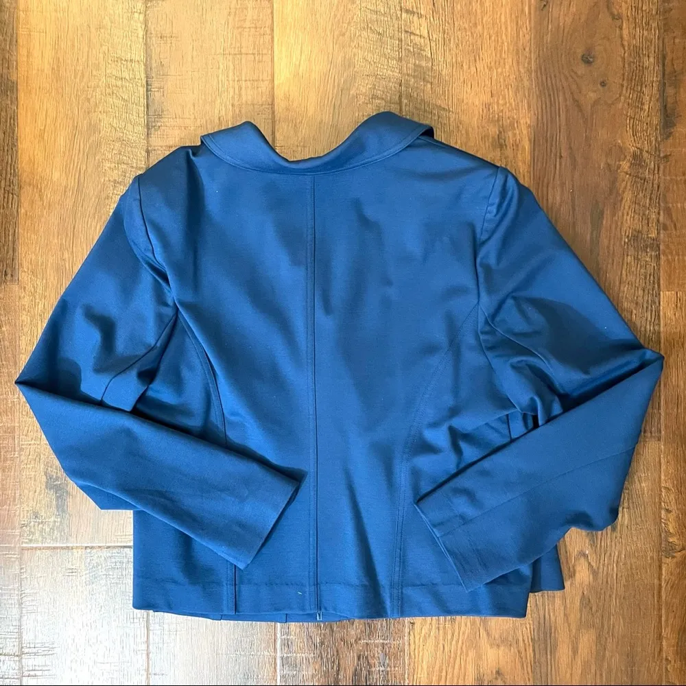 LANE BRYANT royal blue zipper jacket, plus size 18 - Image 4