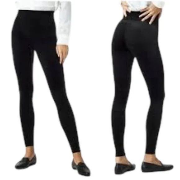 SPANX Full Length Velvet Leggings Size 2X Black Stretch Shape Classic Casual NWT - Image 2