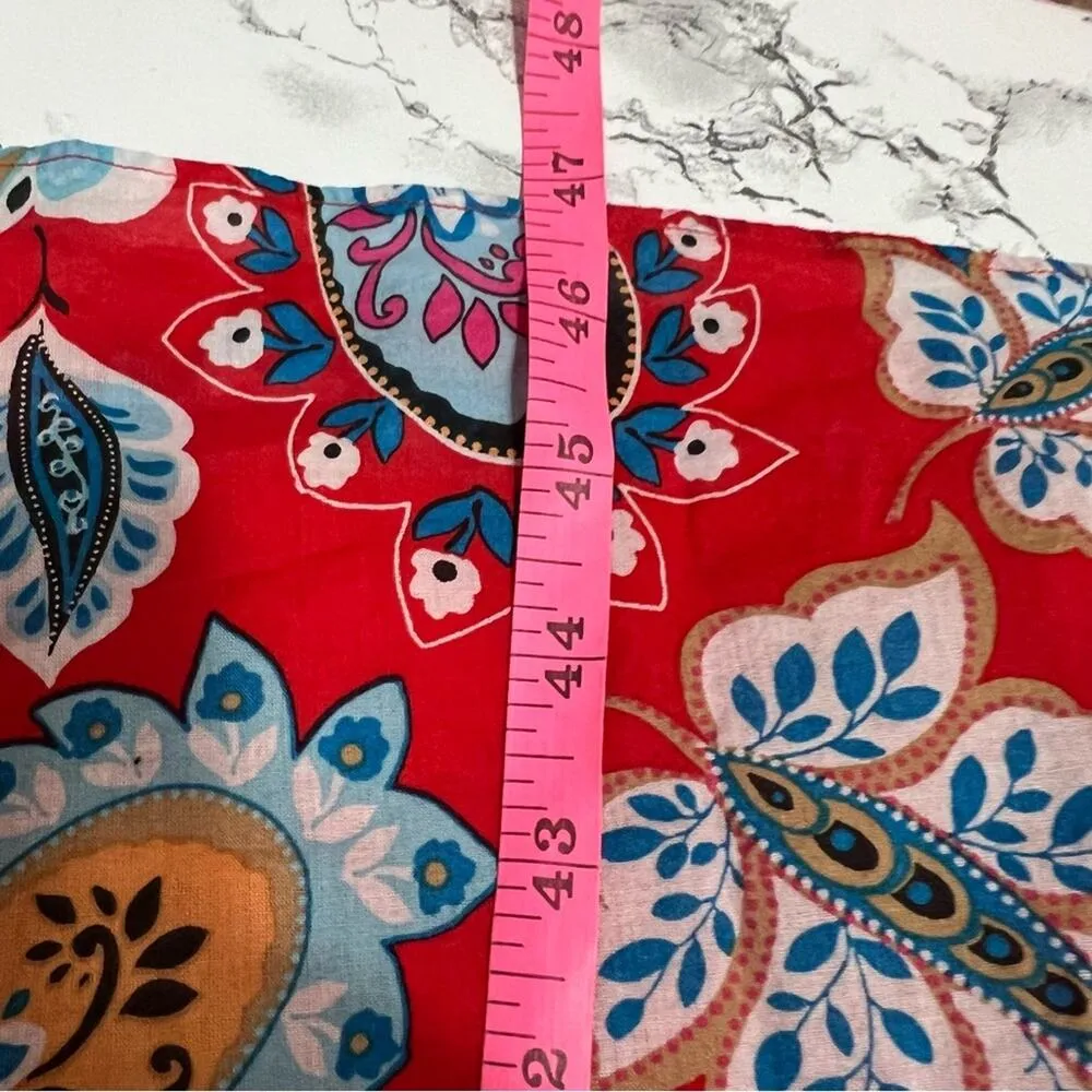 Talbots fit and flat midi dress fantastic paisley Sz 14 - Image 5