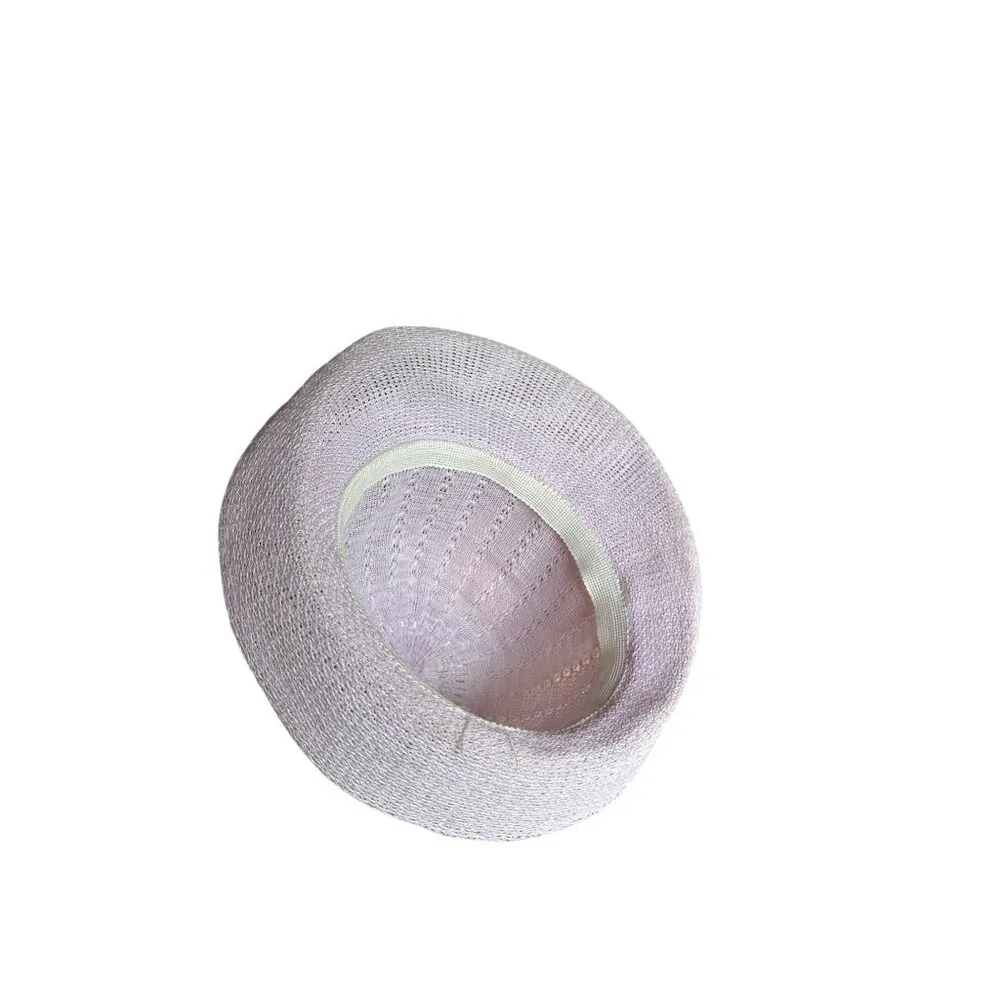 Light Purple Womens Straw Hat For Summer Beach Casual Wear Breathable Chic NWOT - Image 4