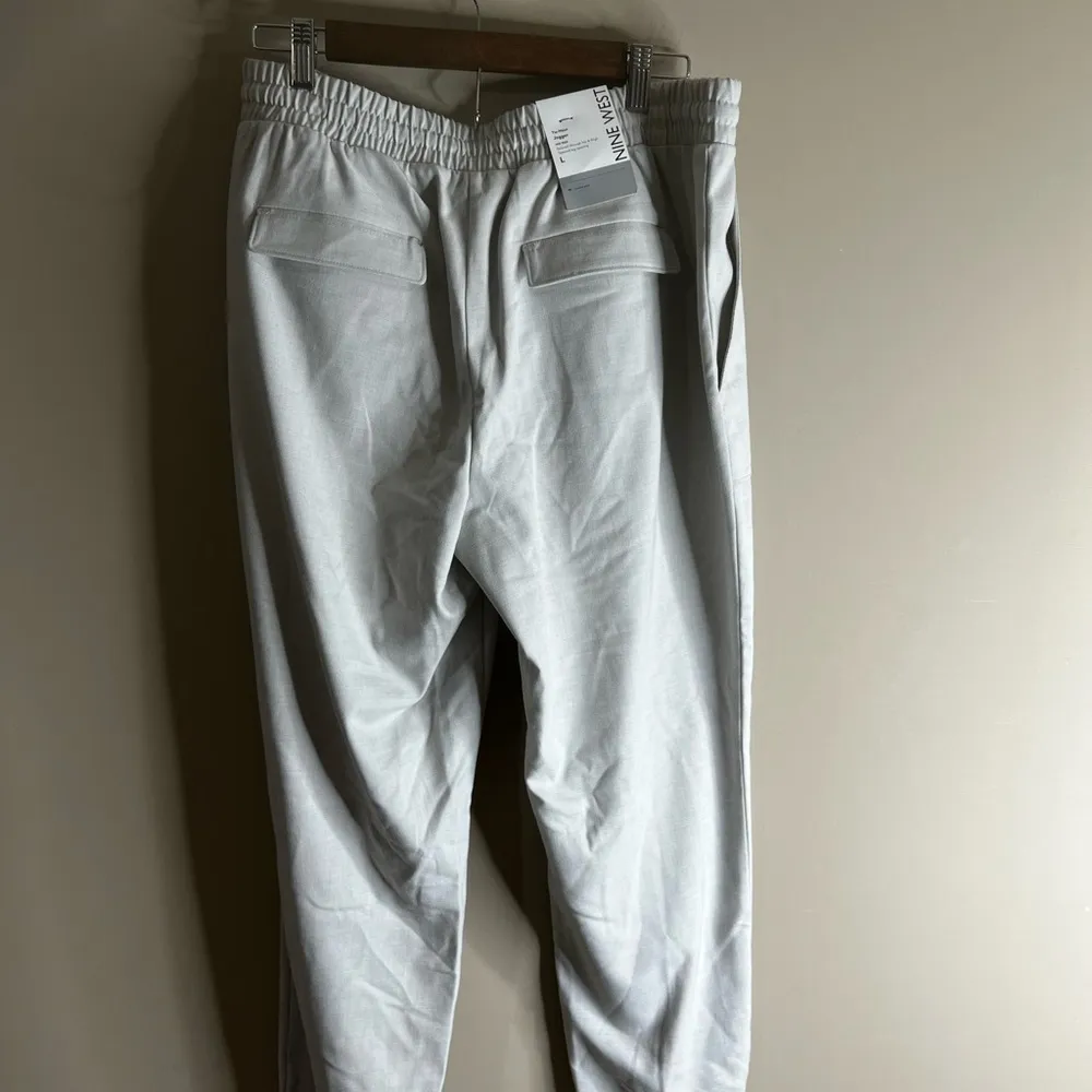 NWT Nine West tie waist jogger size large gray - Image 10