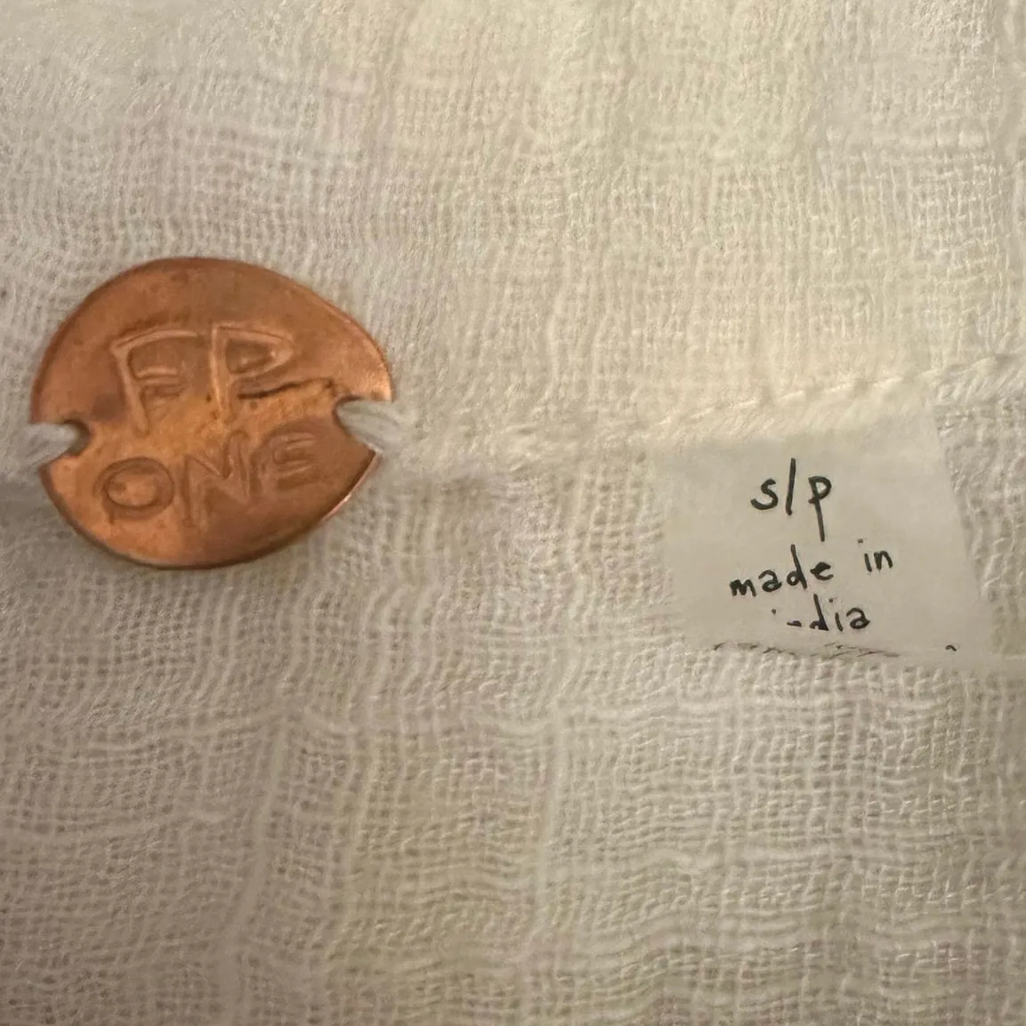 Free People FP One Mila Shirt White Ethereal Dainty Crochet Romantic Small NWT - Image 13