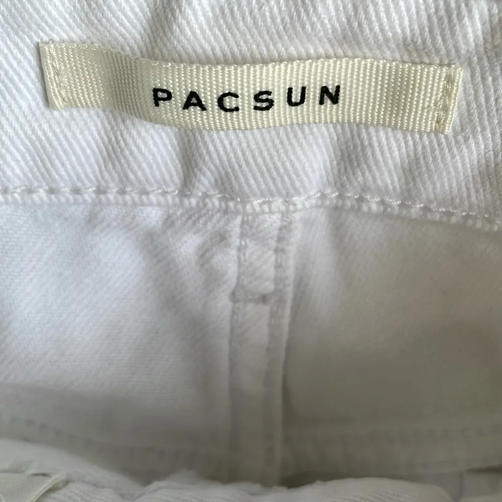 PacSun White Distressed Mom Jeans - Image 5