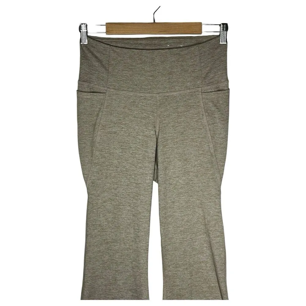 Livi Pants Womens 10 12 Lane Bryant Flare Leg Pull On Side Leggings Pockets Tan - Image 5