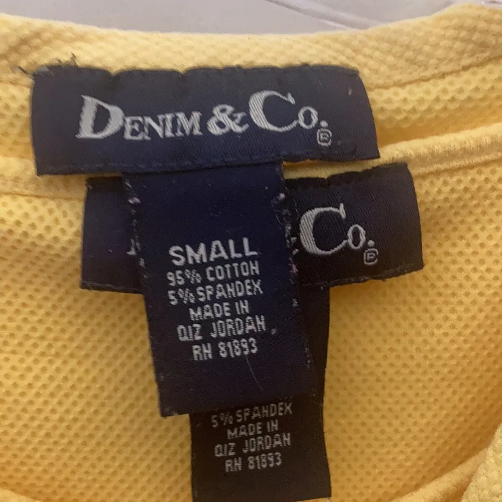 FINAL MARKDOWN Denim and company two piece set small Yellow - Image 3