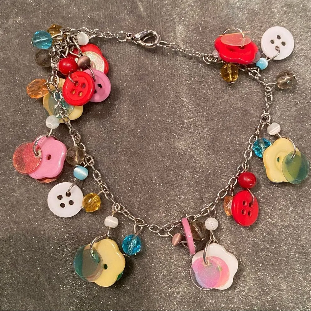 BOUTIQUE Button Charm Bracelet - Image 5