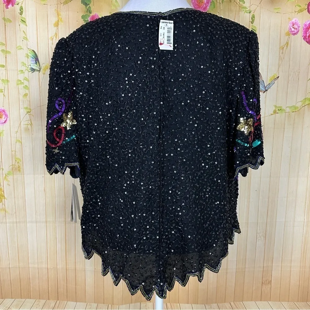 LAURENCE KAZAR Beaded Millennium Top - Image 2