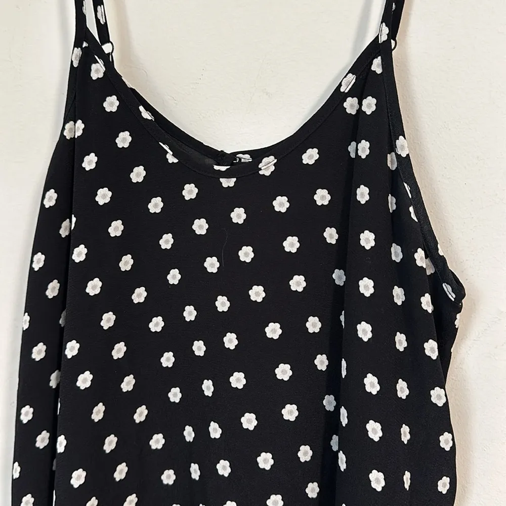 For Love and Lemons black white daisy summer mini spaghetti strap dress - Image 4