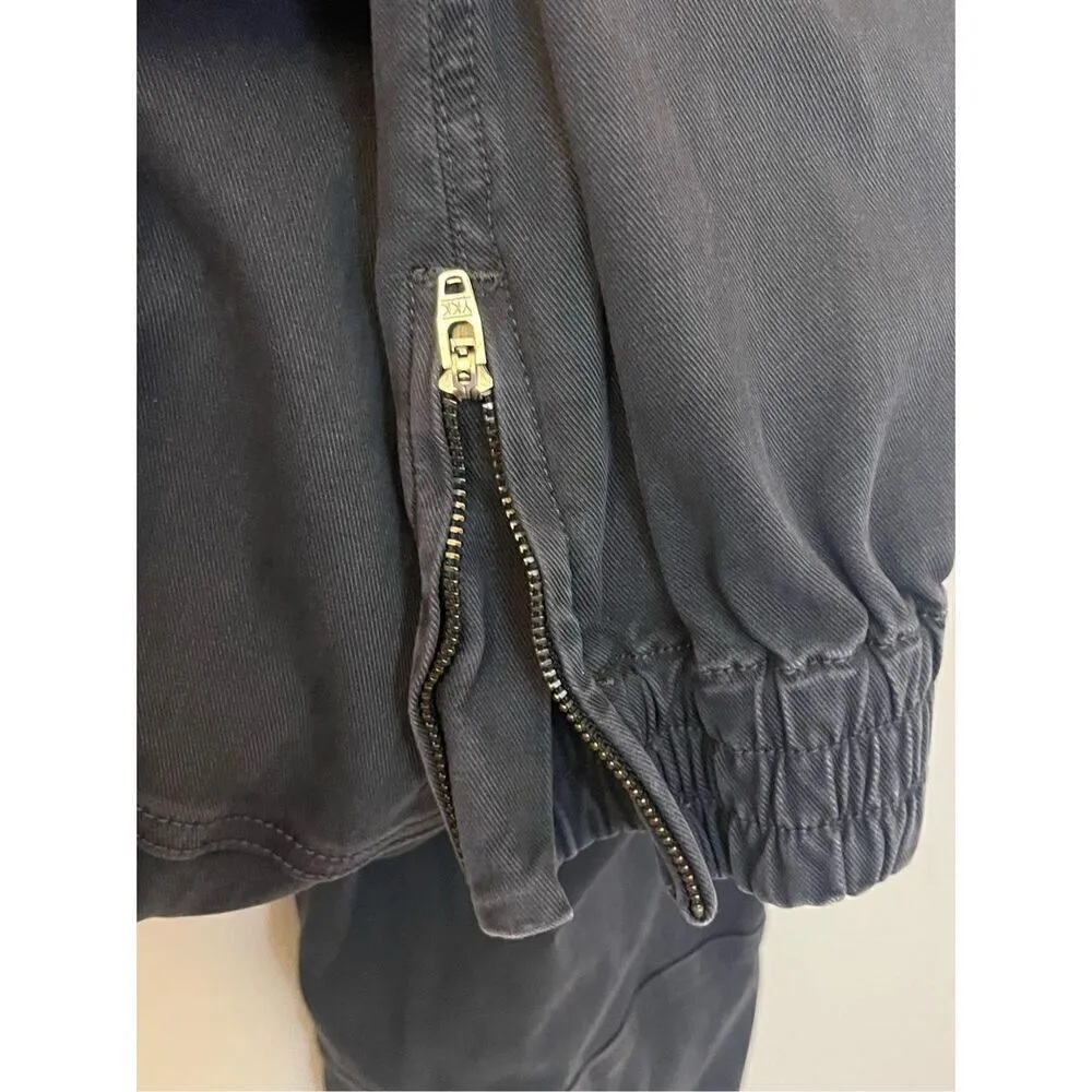 Spanx  Stretch Twill Cargo Pull On Ankle Zip Jogger Gray L - Image 5