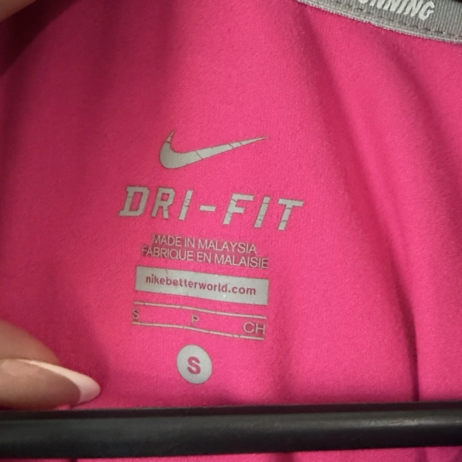 Nike  Dri-Fit Element 1/2 Zip Pullover Top Womens Size Small Pink Solid Running - Image 4
