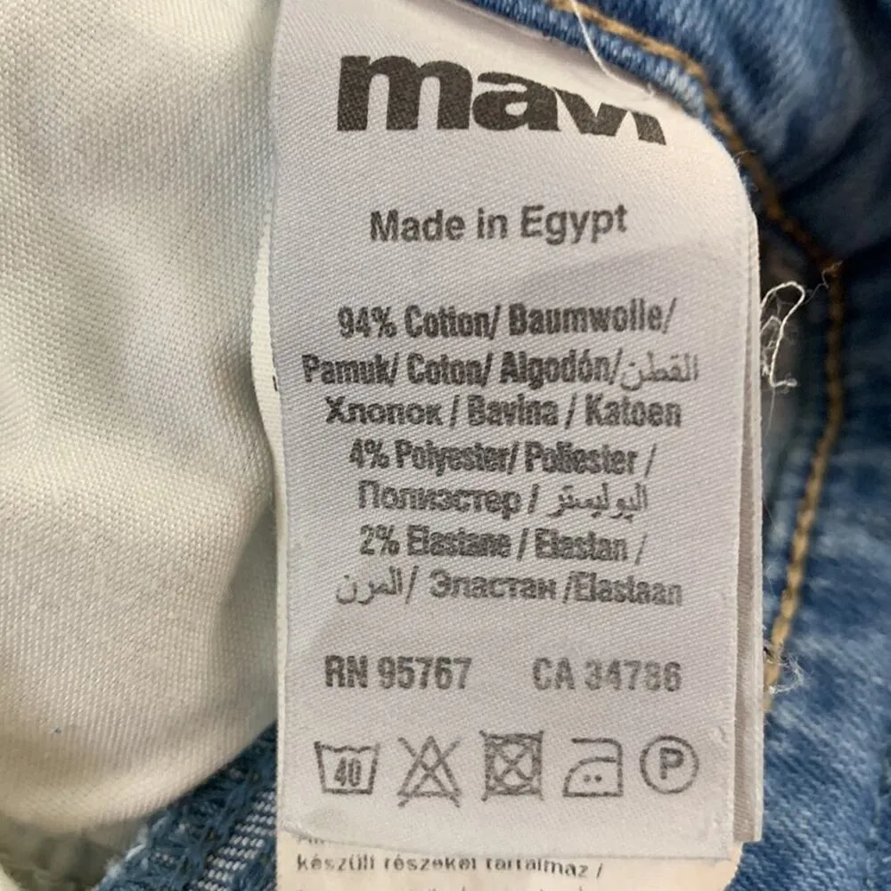 Mavi Jeans Co. Lea High Rise Distressed Boyfriend Light Waist Jeans Blue Size 25 - Image 4