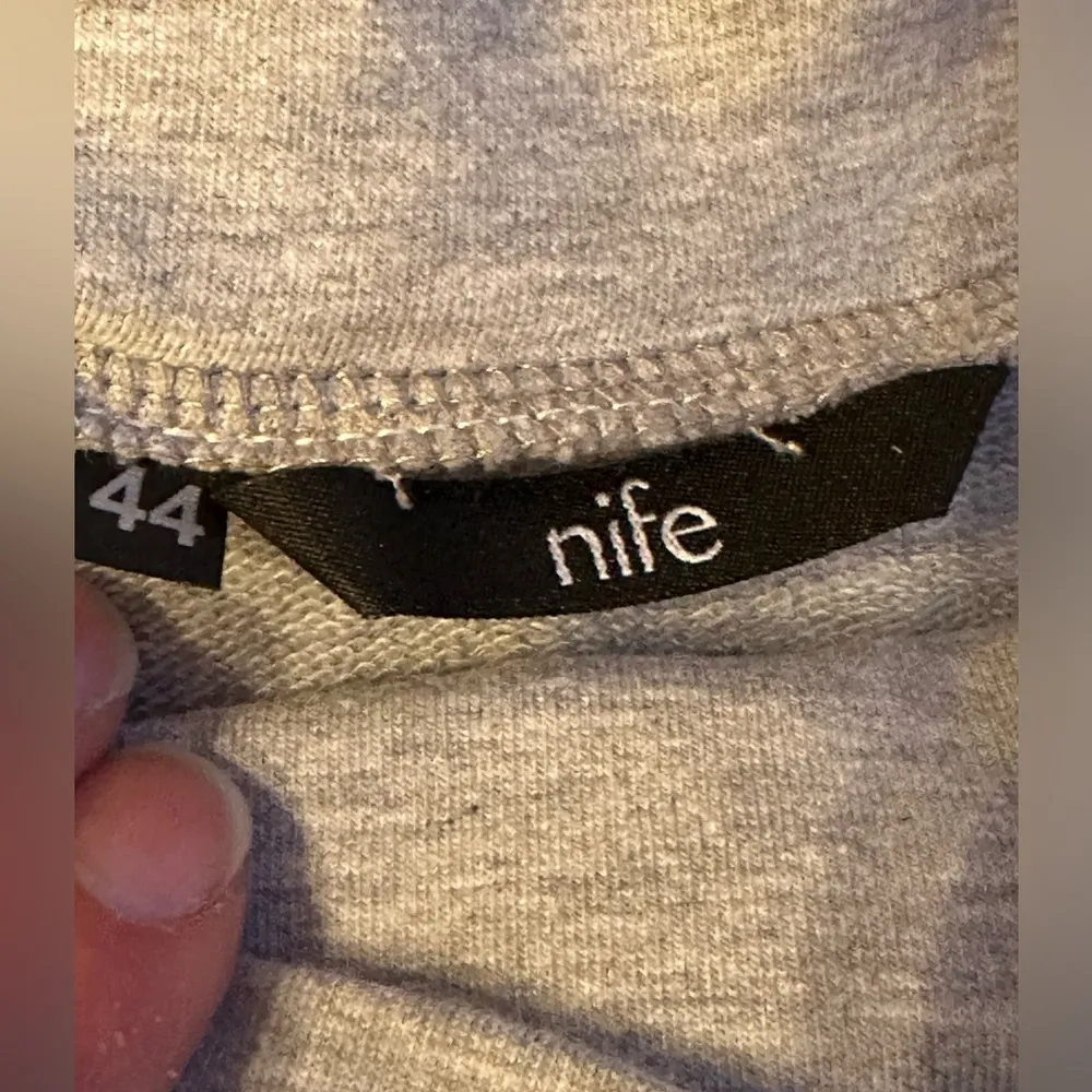 Nife Gray Sweater Dress With Draw String Waist Tie. Active Sport. Sz XXL… - Image 8