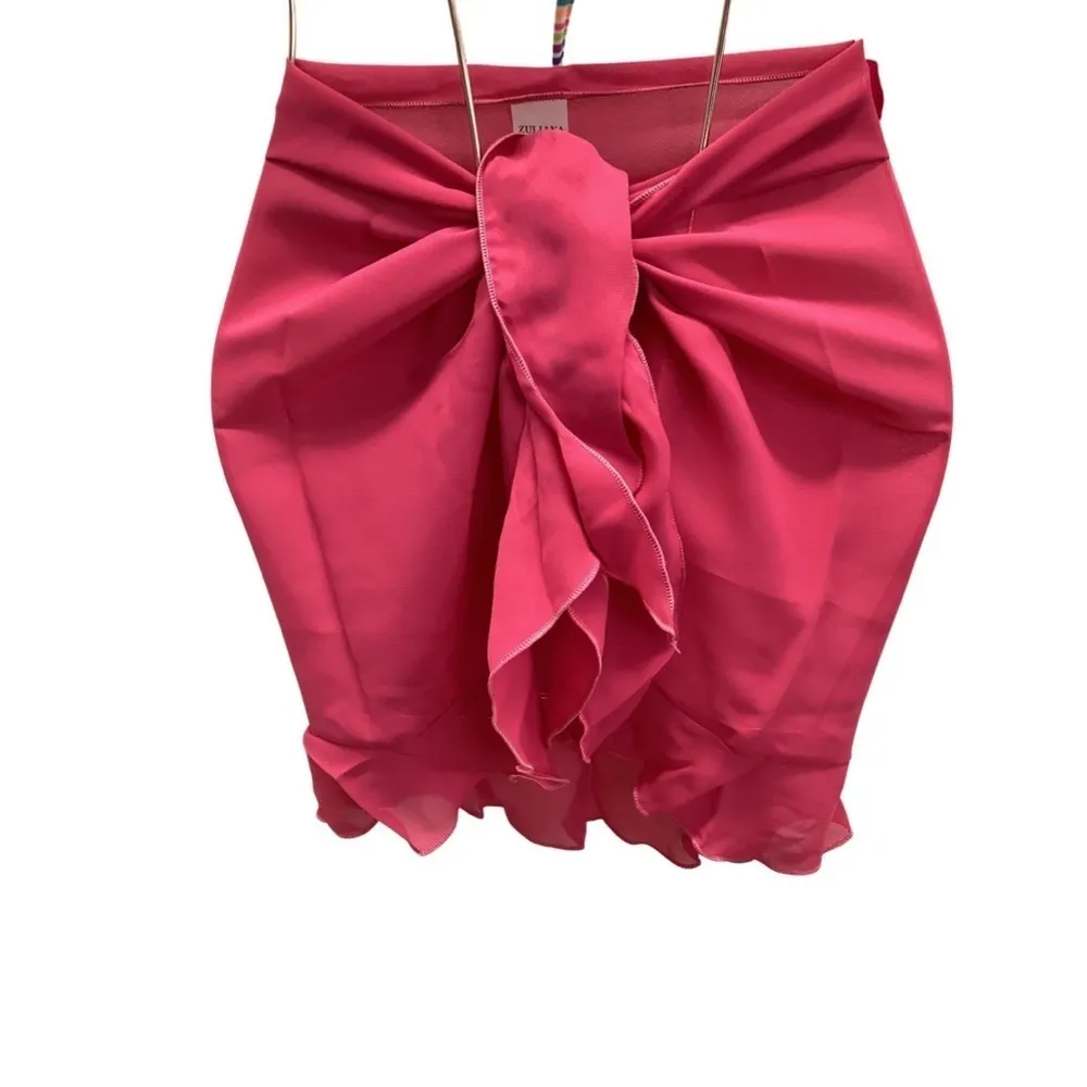 Hula Honey Size Medium Striped Bikini Top & Zuliana Sarong. New With Tags Pink - Image 4