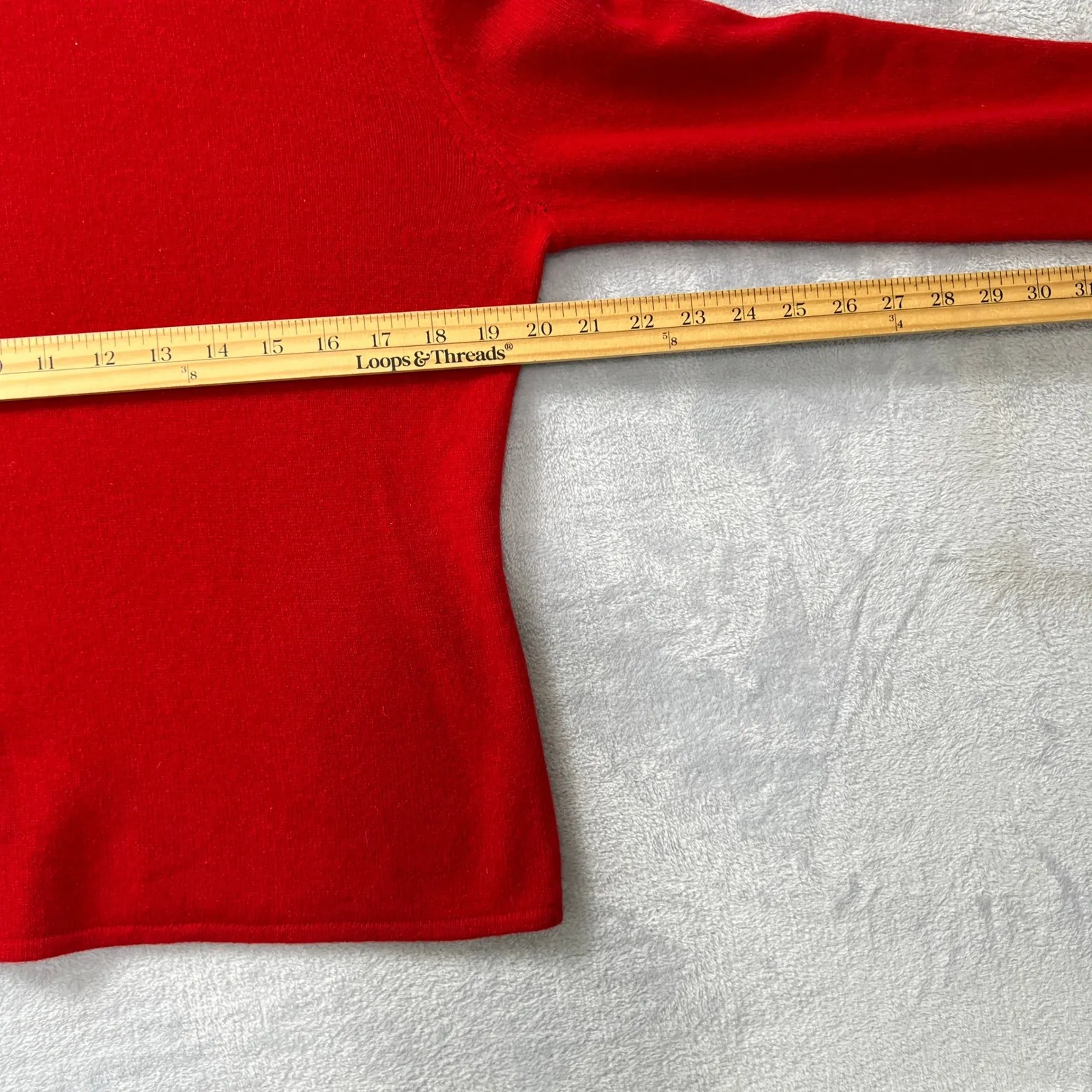 Coldwater Creek Women Medium Red 100% Cashmere Turtleneck Sweater Long Sleeve - Image 6