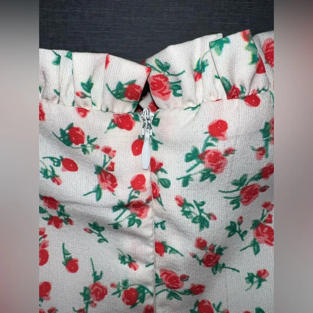 Floral Print Mini Dress From Dolls Kill White Size L - Image 7