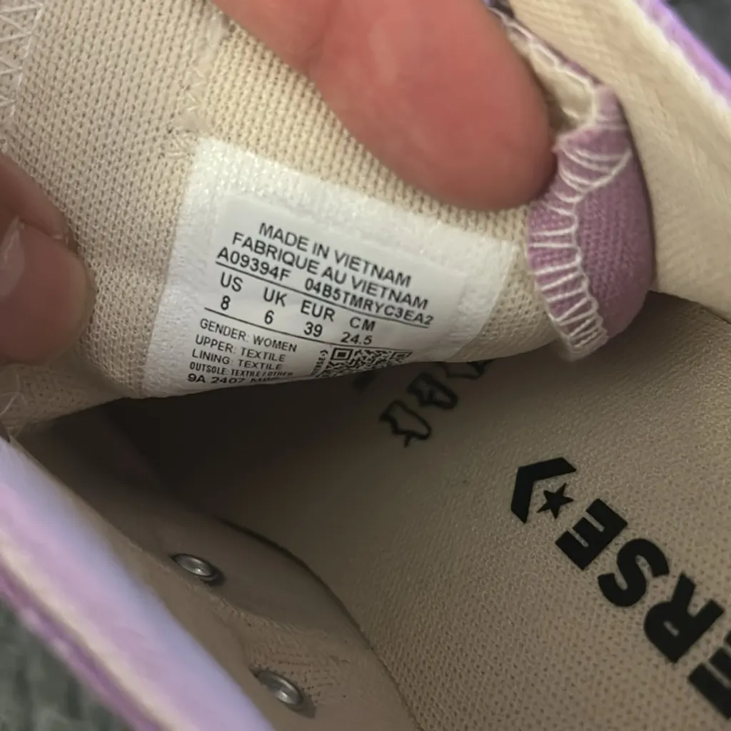 Converse Women's Chuck Taylor All Star Lift Platform 8 amethyst - Image 9