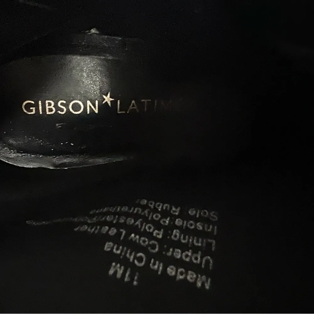 Gibson Latimer Vina Leather Croc Embossed
Square Toe Block Heel Ankle Boots 11 - Image 9