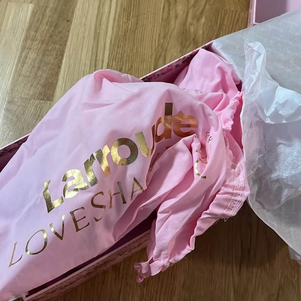 NWT LoveShackFancy x Larroude Brigitte Mule in CERULIAN BLUE - Image 6