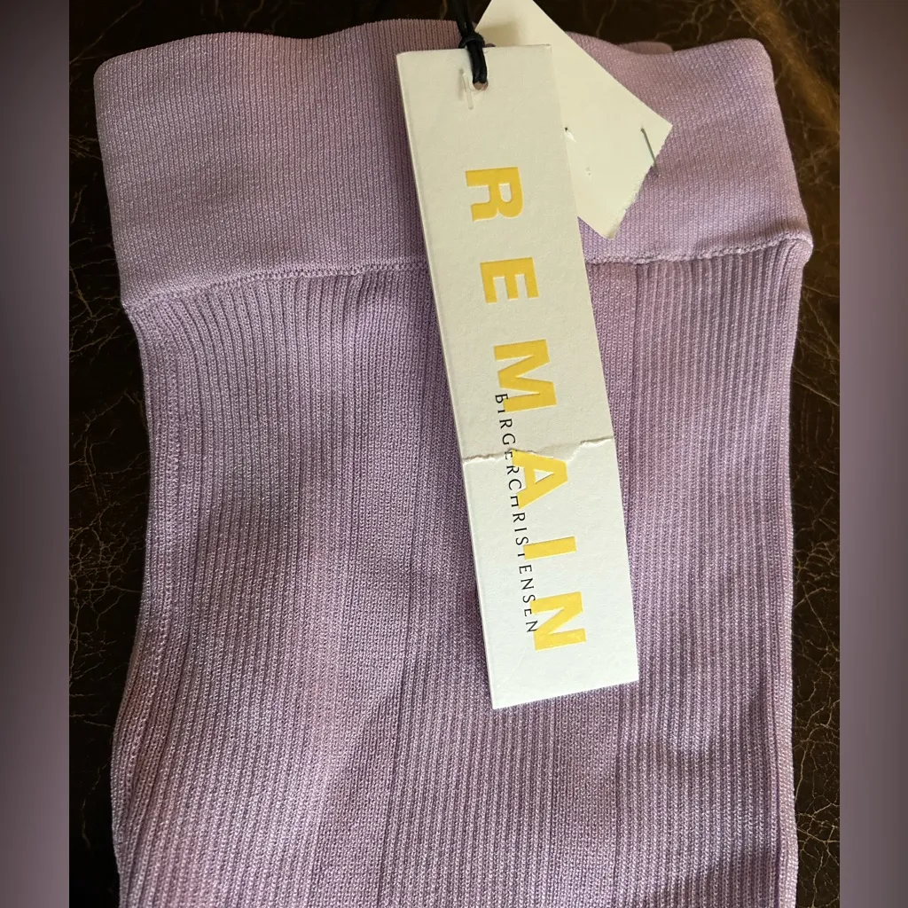 REMAIN Birger Christensen Lilac Solaima Knit Flare High - Image 3