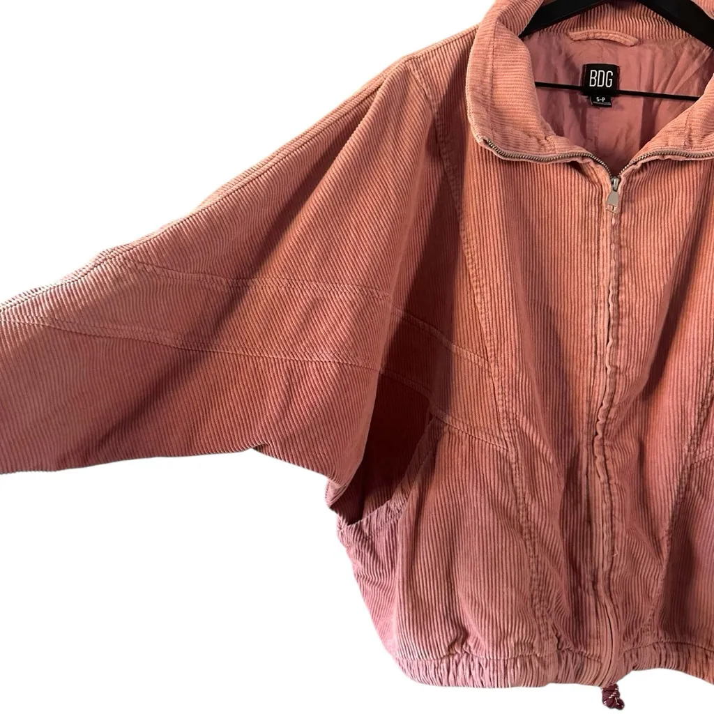 BDG Urban Outfitters Pink Corduroy Zip - Image 3