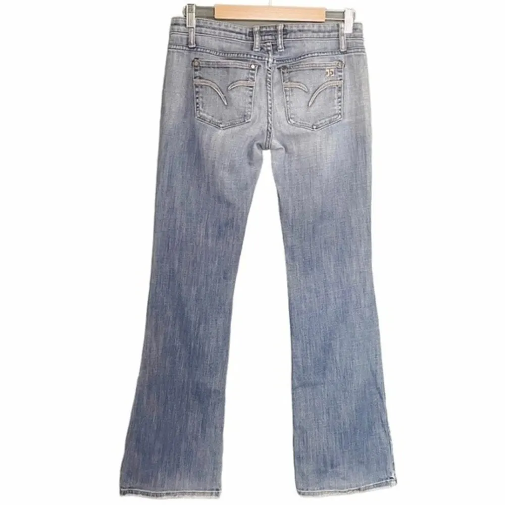 Joe’s Jeans Low Rise Flare Medium Wash Cotton Denim Bootcut Wide Leg Size 28 | 6 - Image 2