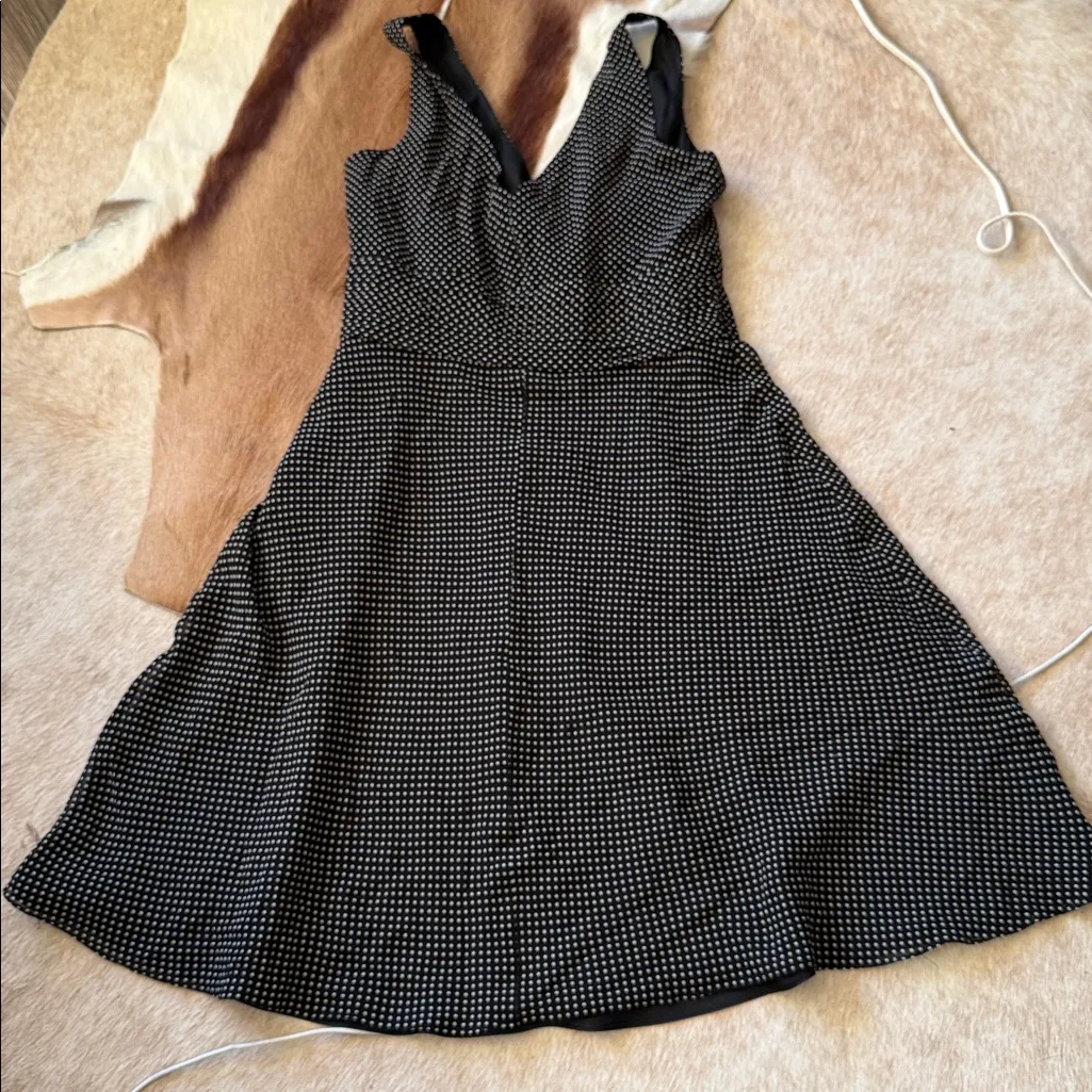 Ann Taylor Black Silk polka dot dress - Image 3