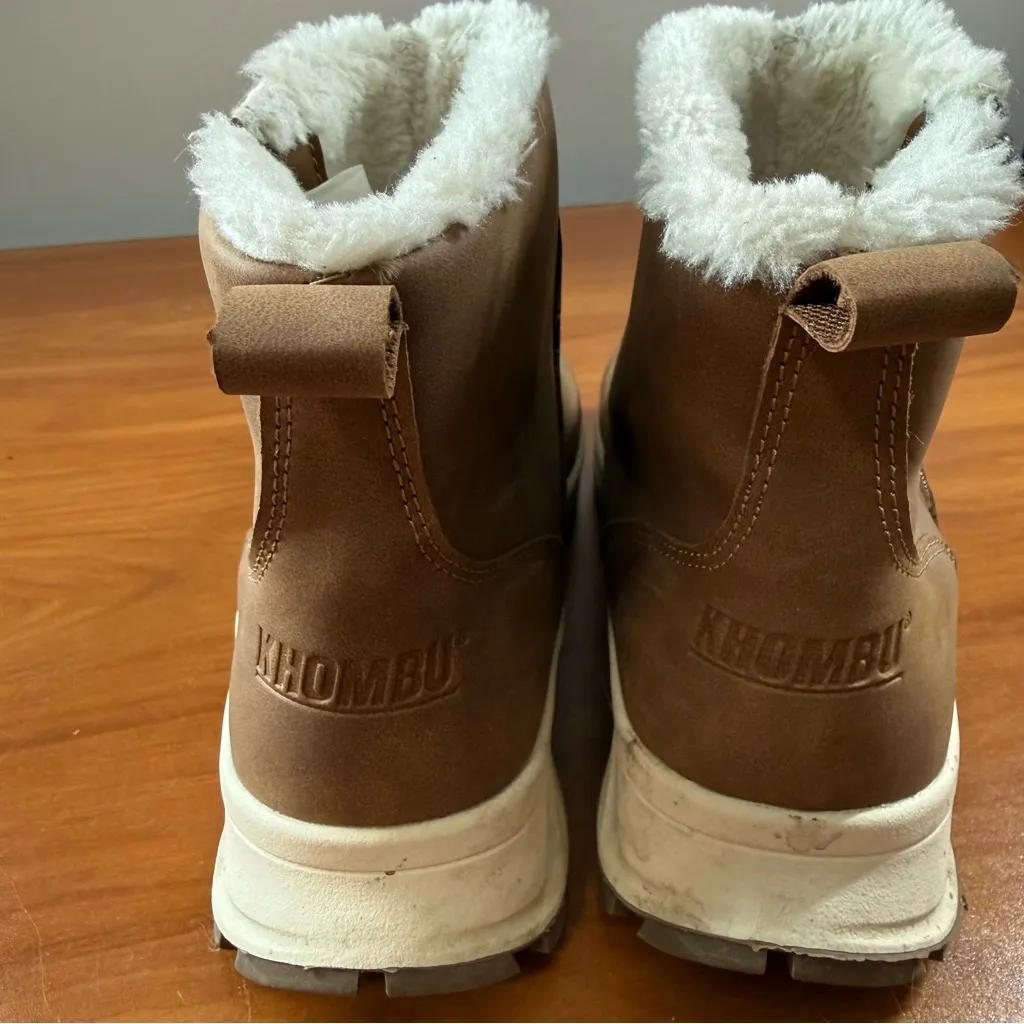 Khombu Sienna All-Weather Water Repellent Boot Side Zip Snow. Winter Brown 7 - Image 7