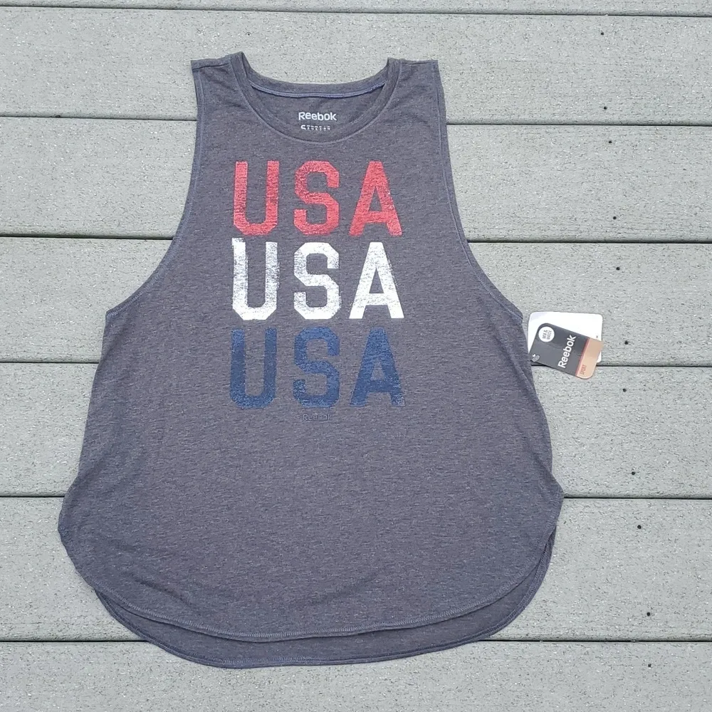 NWT Reebok Speedwick USA Muscle Tank Top - Image 4